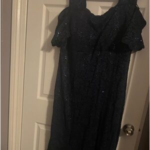 Midnight Blue Sequin Dress- worn once